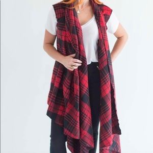Long Flannel Vest